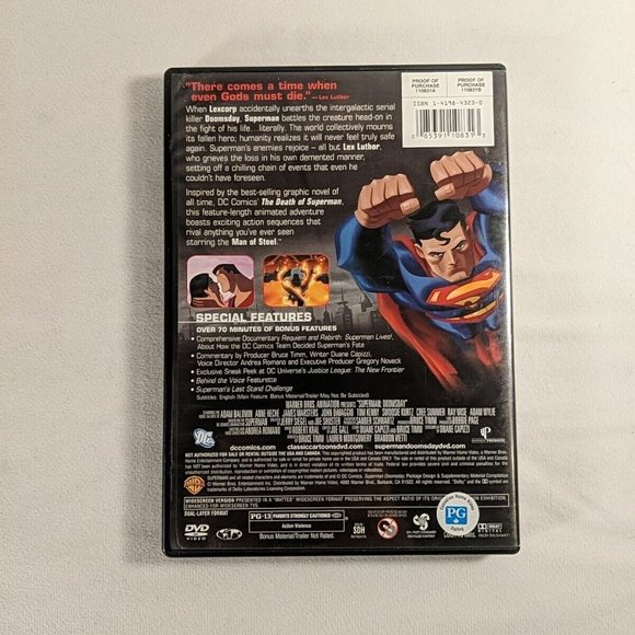 DC Universe Lot of 4 DVD & Blu-ray: All Star Superman + Doomsday + More - Picture 7 of 14